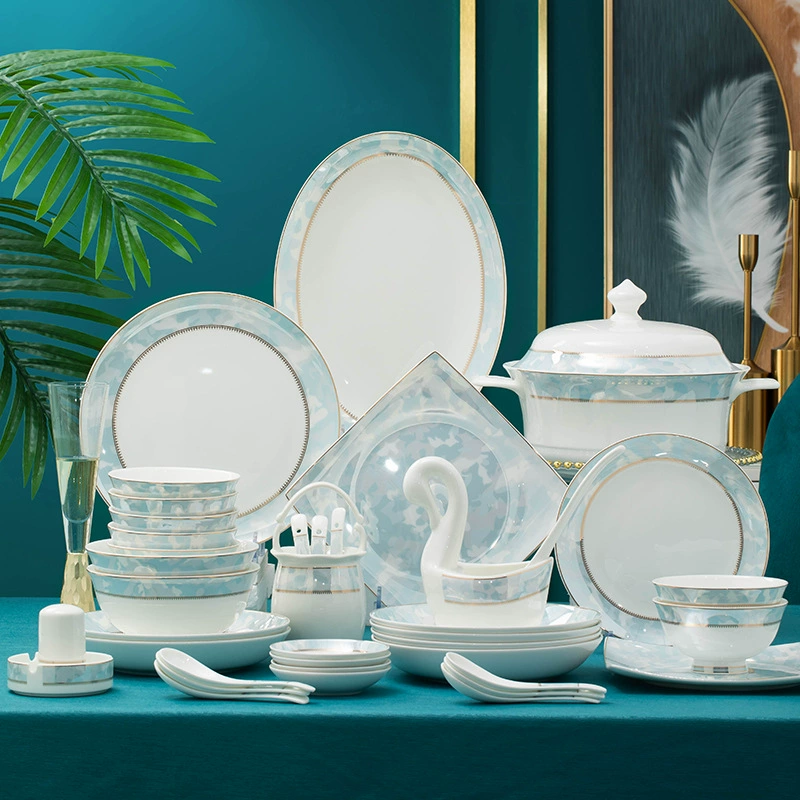 Set, ceramic tableware, light luxury style, 2022 collection
