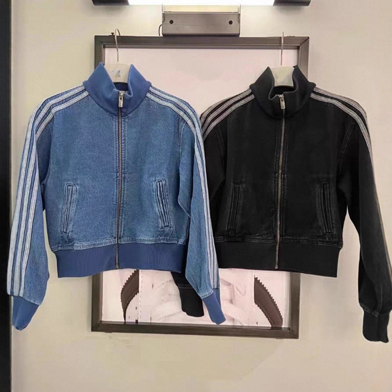 Spring and Autumn Three-Leaf Women's Denim Short Sports Fashion Jacket Jd2570