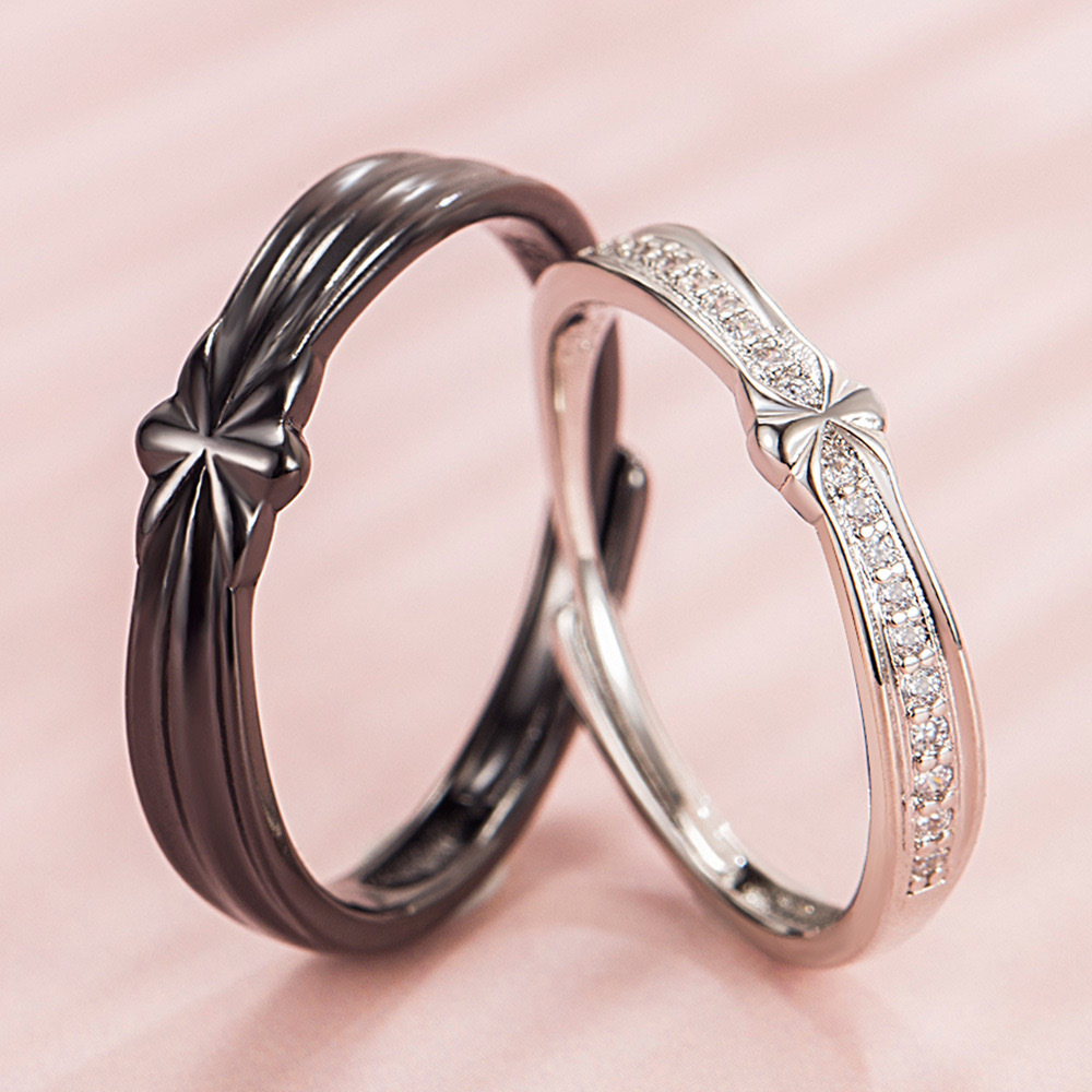 Black fashionable design ring for men and women