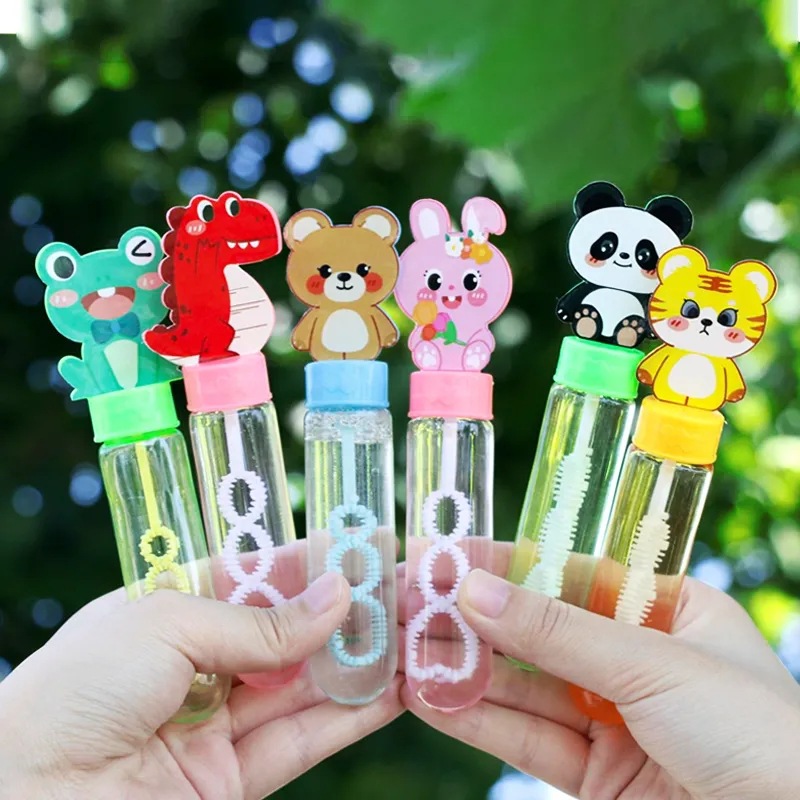 网红迷你泡泡棒手持儿童小号吹泡泡水棒多款卡通动物摆摊玩具批发