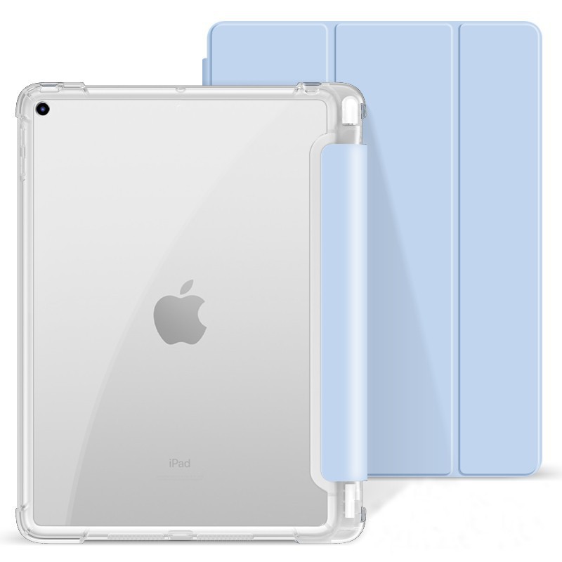 Aplicable para iPad7 5 generación triple plegable hibernación TPU bolígrafo estuche todo incluido A16 / pro11 estuche de placa plana