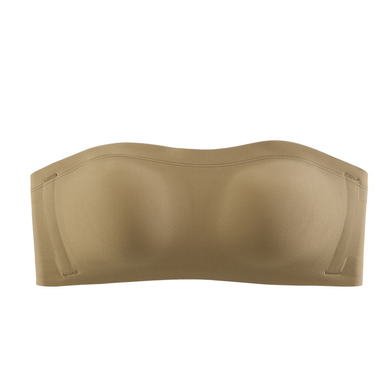 6043 sin tirantes antideslizante antideslizante antideslizante taza de doble uso todo en uno soporte superior invisible de un hombro ropa interior sujetador estable
