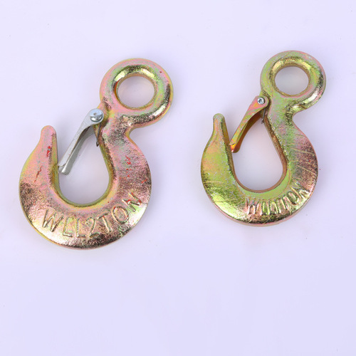 Lifting hook container hook large opening hook alloy steel insurance swivel hook 1T3T5T eye hook