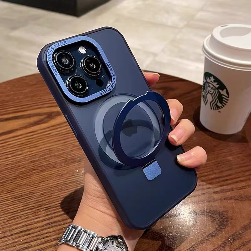 Soporte magnético esmerilado avanzado para iPhone16promaxs funda para teléfono móvil 13 Apple 14/15PM hombres y mujeres