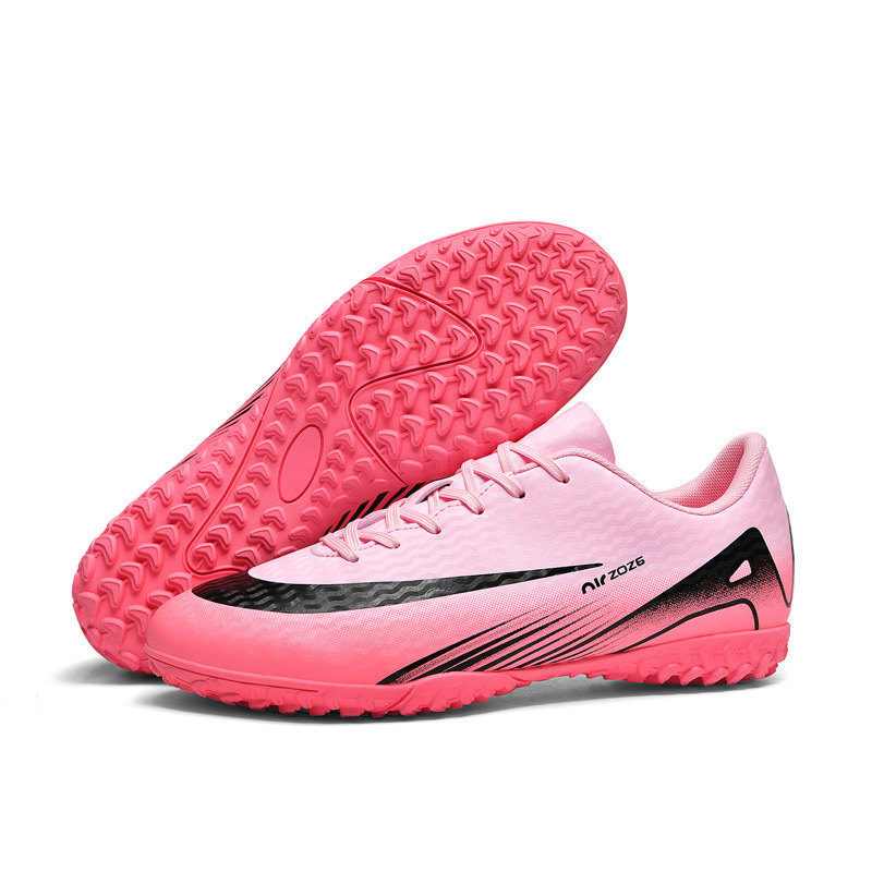 Zapatos de fútbol transfronterizos de altura baja tf césped artificial ag clavos pies de cuero zapatos de entrenamiento de estudiantes adolescentes para niños y niñas
