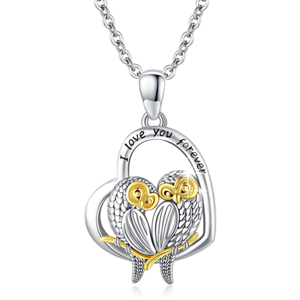 Karšto pardavimo mielas pelėdos pakabukas-vėrinys, madingas ir universalus poros gyvūnų papuošalų aksesuaras, dovana_voghion.com