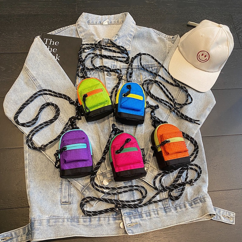 2025 nuevo bolso de cambio para niños, mini bolso de cuello para niños, bolso de moda para niños y niñas, bolso de auriculares de llave