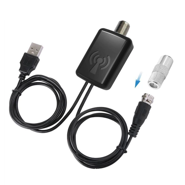 Amplifier with F female to tv male connector