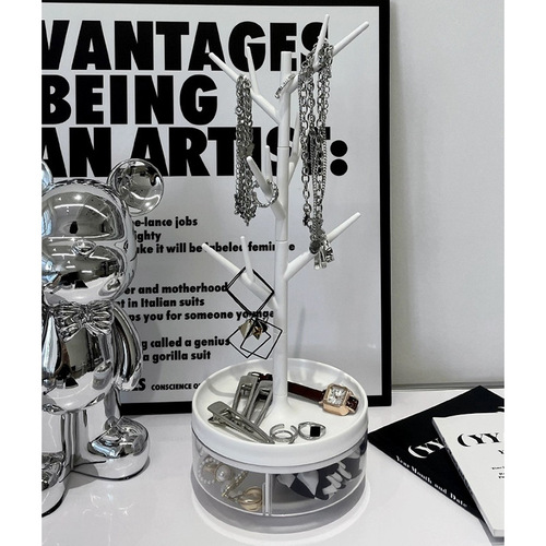 Branch jewelry storage rack student desktop dresser compartment jewelry earrings earrings necklace storage box display rack