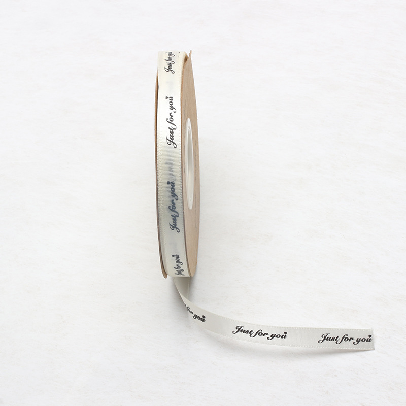 Venta directa de fábrica, cinta clásica inglesa de color blanco húmedo, cinta de satén para regalo, manualidades, materiales para floristería, venta al por mayor