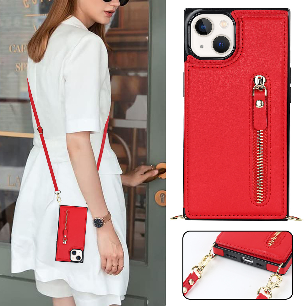 Handyhülle Aus Leder Für Iphone Pro Umhängetasche Mit Band_voghion.com