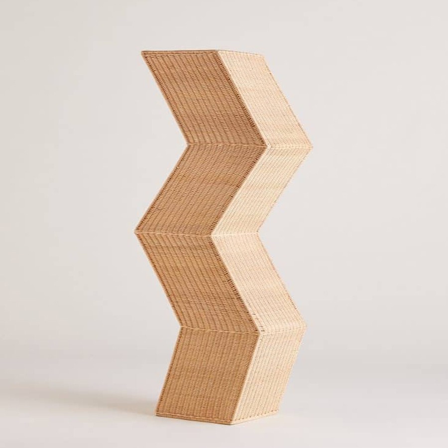 Estilo nórdico lámpara de pie sala de estar sofá cama y desayuno dormitorio de noche modelado geométrico hecho a mano ratán lámpara de pie decorativa