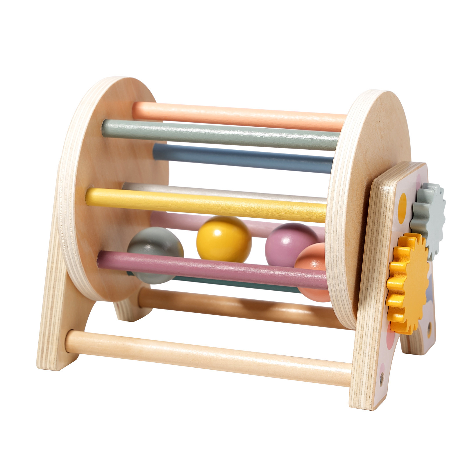 Weiweihu Enlightenment Desktop Tambor de desplazamiento tres en uno Amazon Cross-border Montessori ayudas didácticas para la educación temprana Juguetes de iluminación para niños