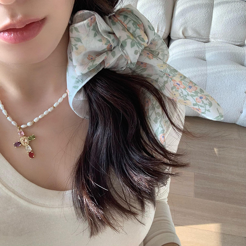 Cintas para el cabello, nueva impresión de letras coreanas, bufandas de seda, decoración profesional para mujeres, bufandas con bufandas cuadradas