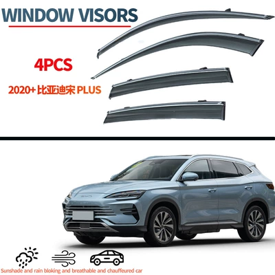 Suitable for Byd Song Plus Sun Visors 2021-2024 Byd Song Pluswindow Visors (Rain shield) - acrylic-electroplated-bright-strip-byd-song-plus-window-visors-2021-2024-byd-song-pluswindow-visors