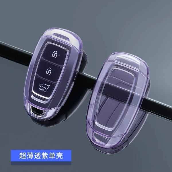A transparent purple