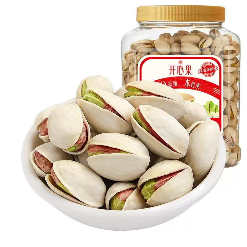 姚生记458克开心果桶装坚果干果孕妇儿童休闲零食炒货批发