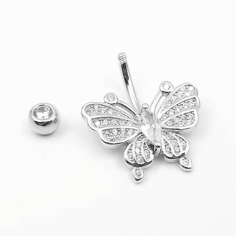 16G labret stud size and finish detail