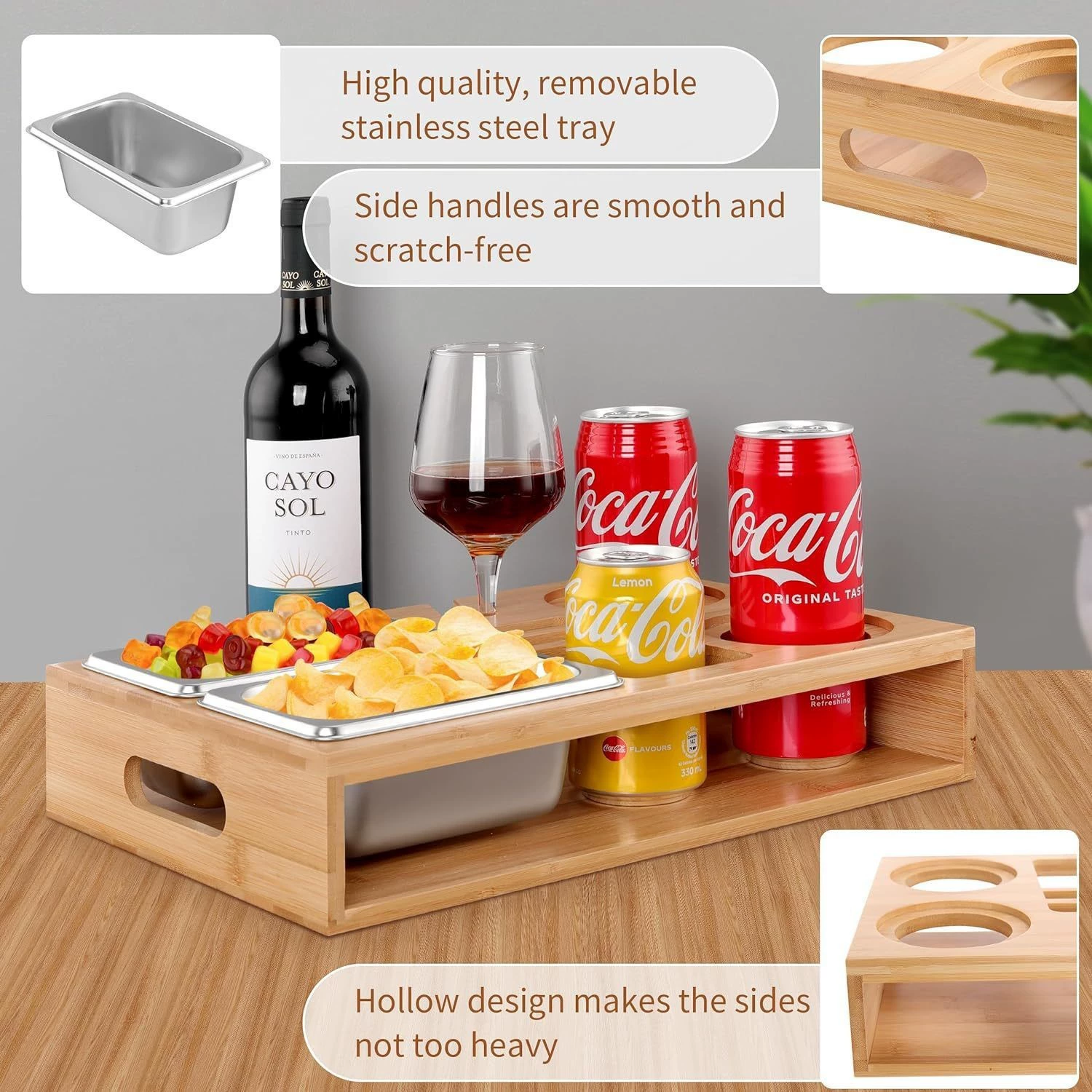 Трансграничный диван Закуска коробка деревянная пивная коробка Настольный пульт дистанционного управления кронштейн деревянный поддон для закусок стол коробка для хранения