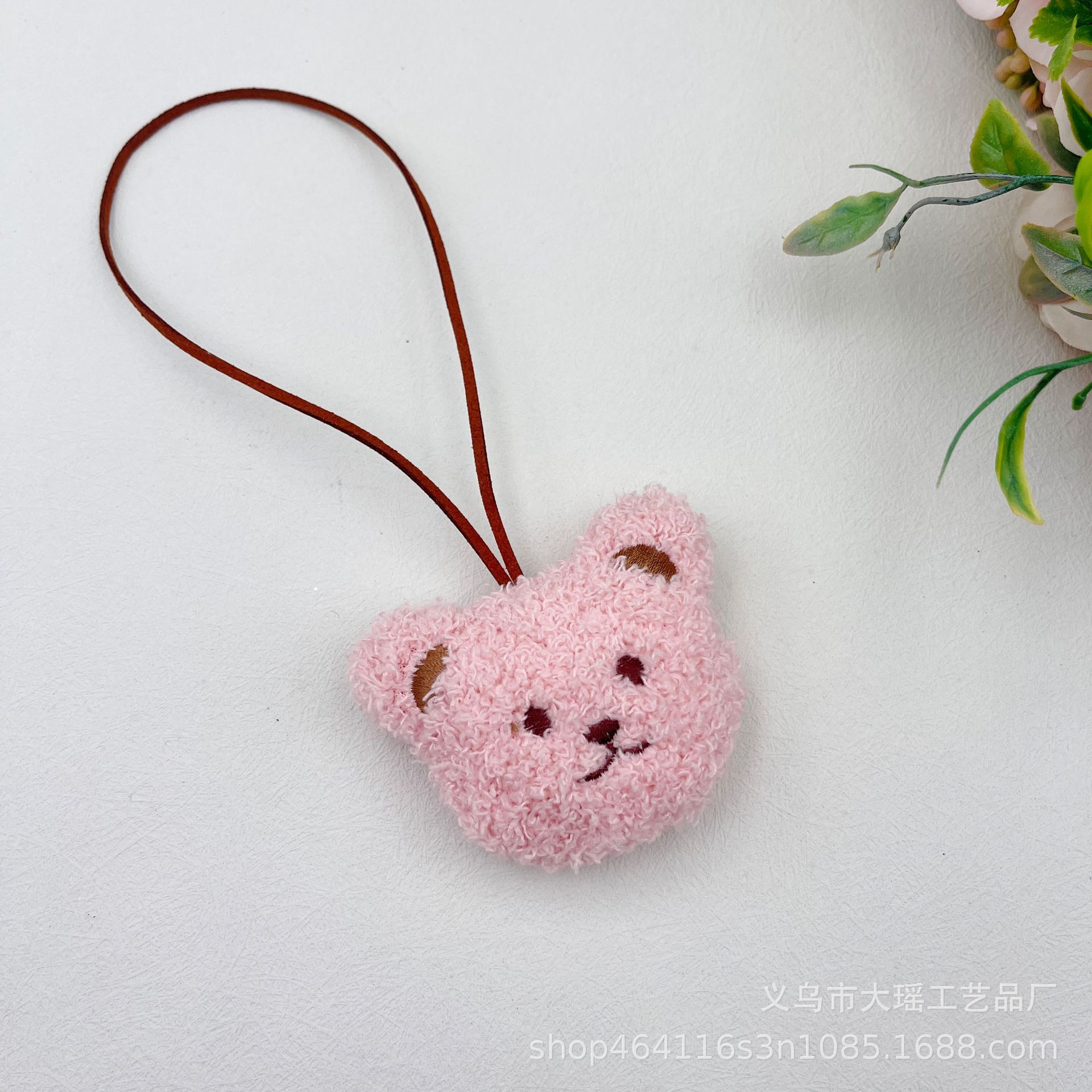 INS lindo Oso de dibujos animados nombre colgante de felpa decoración jardín de infantes famosa marca nombre de los niños colgante