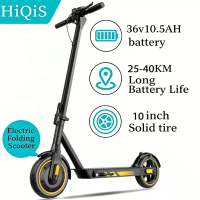 10 inch adult electric scooter 500W two wheel electric folding portable electric scooter light battery car (Qatlanan elektrik skuterlər)