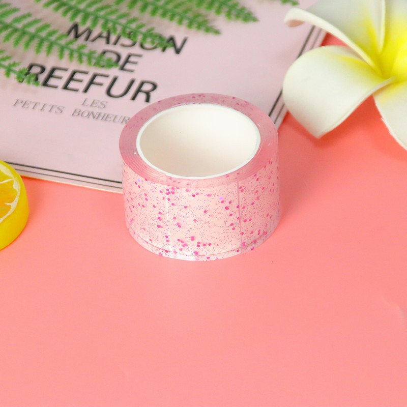 Nano cinta pellizco música burbuja que sopla descompresión bricolaje hecho a mano hueco hecho en casa Bola de agua adhesivo de alta costura adhesivo de doble cara