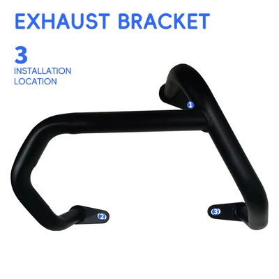 Motorcycle bumper — crash guards, front and rear