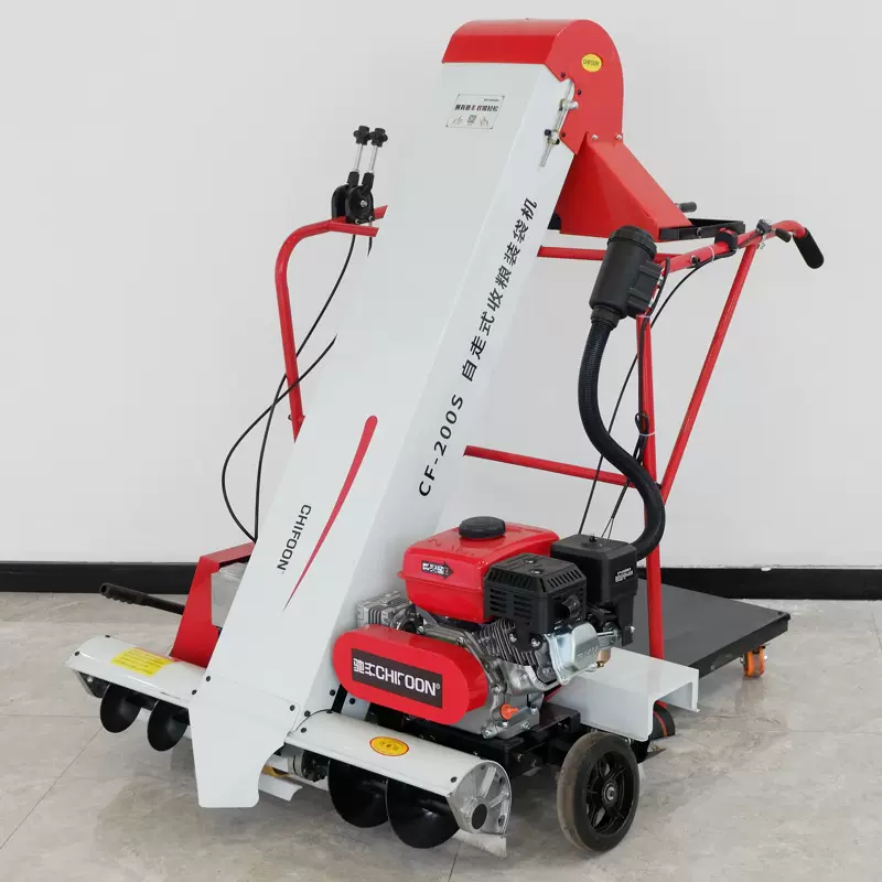 收谷机装袋机自动晒场收粮食谷子玉米水稻小麦小型农用吸粮灌袋机