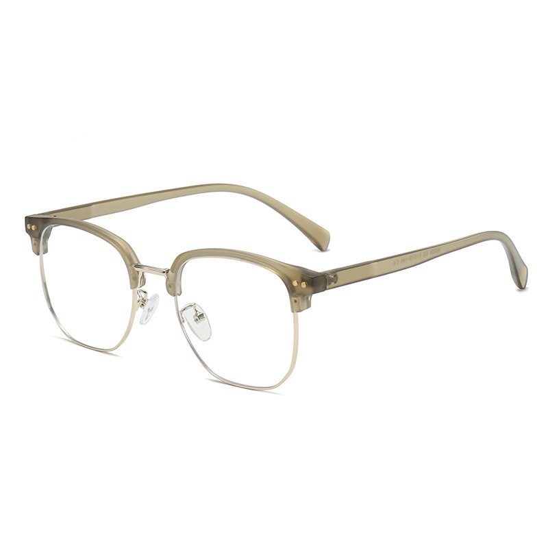 2024 nuevo estilo japonés de gafas de miopía literaria con lentes de grado para hombres TR90 gafas de cara grande y medio marco para mujeres