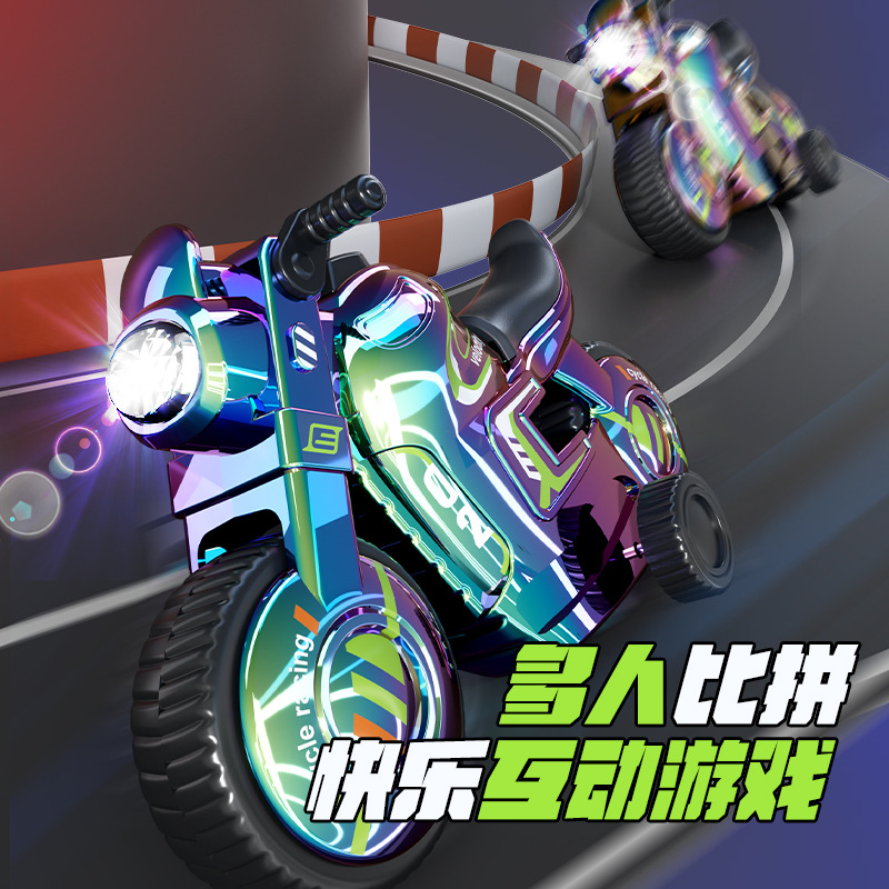 motocicleta infantil modelo de simulación de inercia locomotora juguetes luces y efectos de sonido juguetes deslizantes niños carro al por mayor