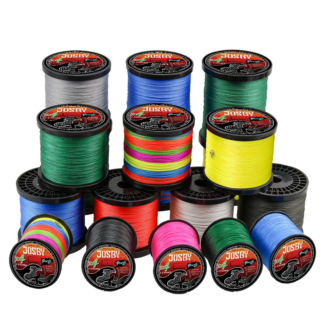 JOSBY X4 strand braided fishing line 1000/500/300 m PE line yayuantou line strong horse carp line