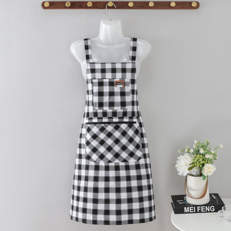 Beautiful Kitchen Apron For Adults With Double Pockets For Work_voghion.com