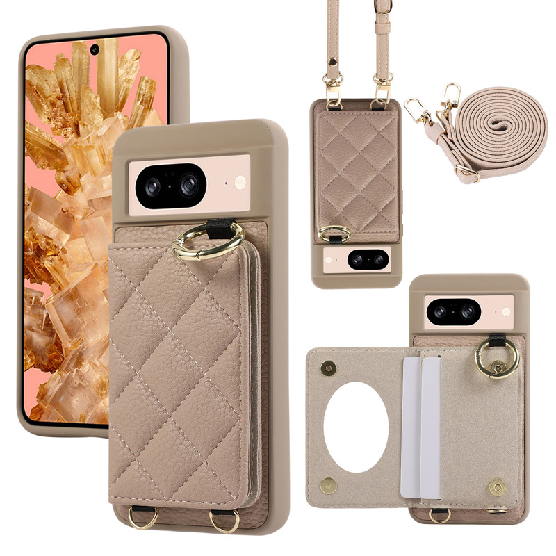 Suitable for Google Pixel 9A 8A Card Mobile Phone Leather Case 10 Pro XL Crossbody Card Holder Mobile Phone Case Protective Cover