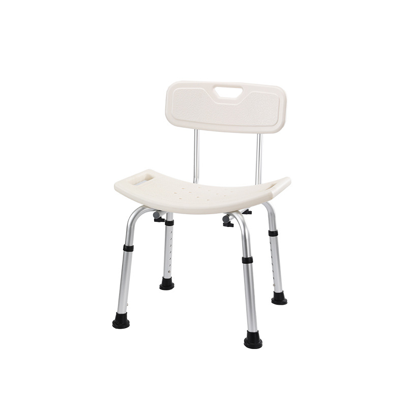 Silla de baño para ancianos Silla de ducha taburete de baño de aleación de aluminio taburete de baño antideslizante baño extraíble plegable de almacenamiento