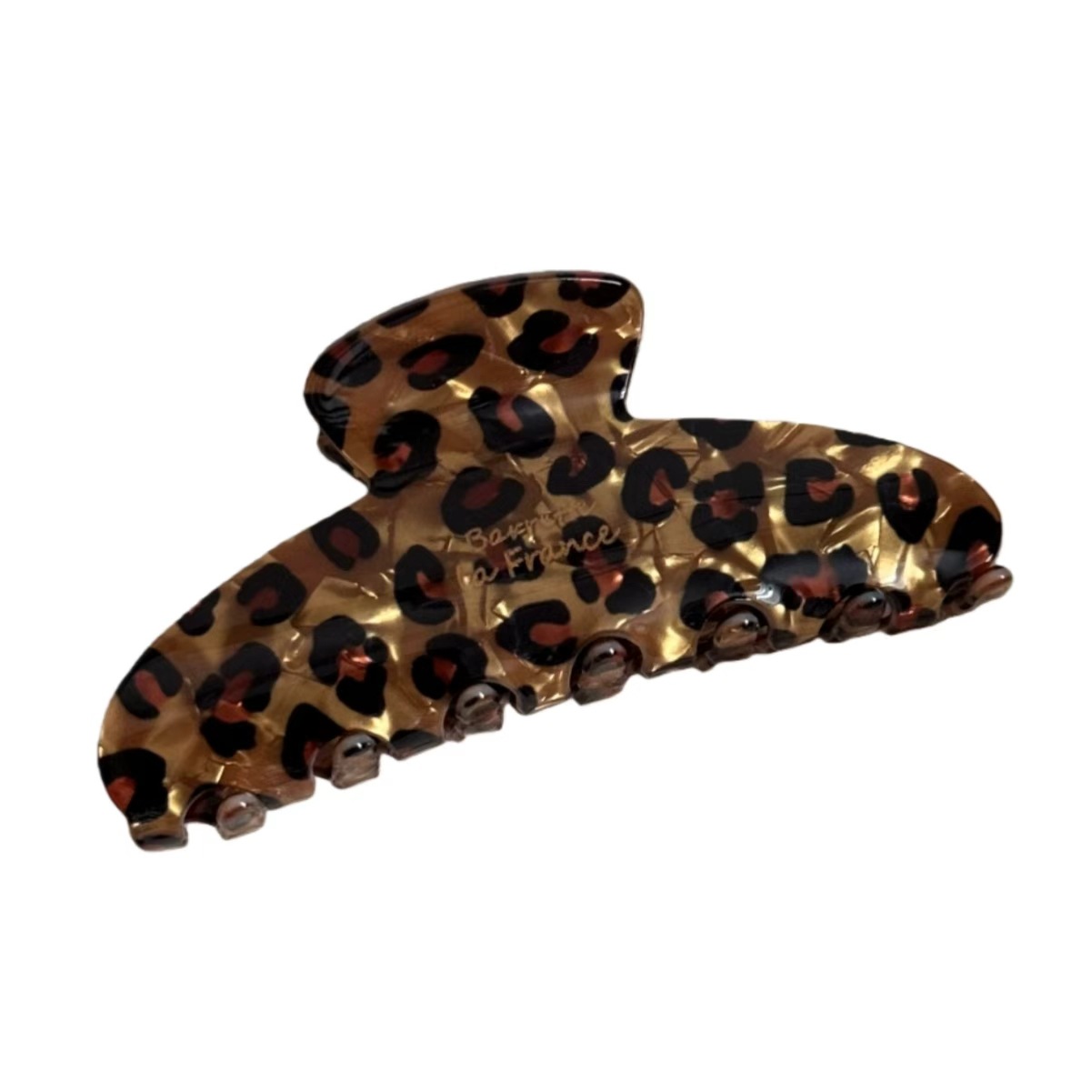 Leopardo acético clip de agarre de alta sensación de cabeza de mujer mitad de cabello pequeño clip de agarre clip de tiburón clip de cabello de lujo ligero accesorios para el cabello