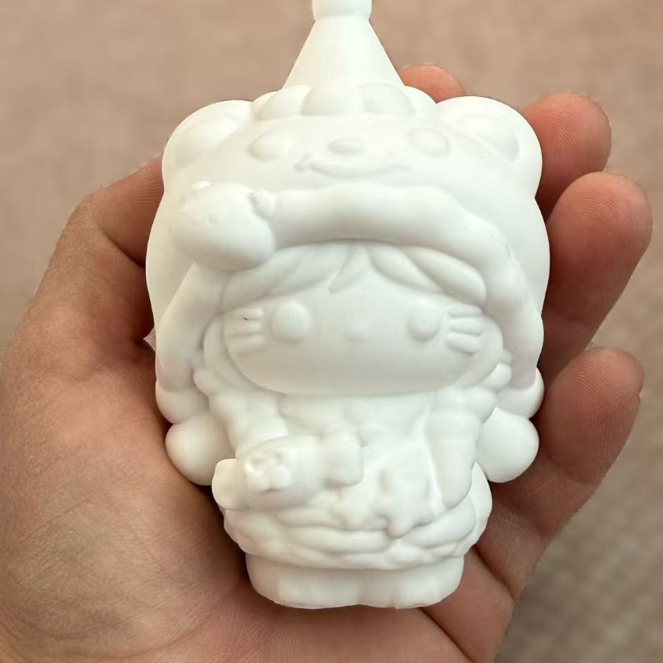 Muñeca de Yeso de Dibujos Animados en Blanco para Pintar DIY para Jardín de Infantes image 11