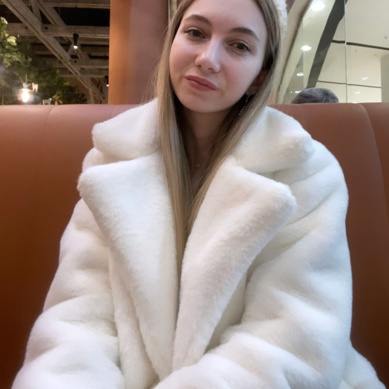 2024 fur thick suit collar, plush coat,rabbit mink fur, winter light luxury_voghion.com