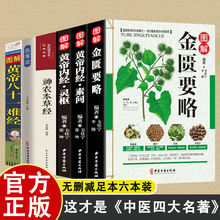 6册神农本草灵枢素问金匮要略伤寒论八十一难经家庭中医养生书籍