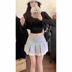 大きいサイズの婦人服のデザイン感のレースは半身のスカートをつづり合わせます。