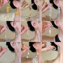 「迎春」超仙长款桂花流苏耳环小众轻奢森系小清新长款度假耳饰女