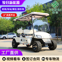 电动高尔夫球车捡球车2排4座景区游客接待车摆渡车高尔夫球车