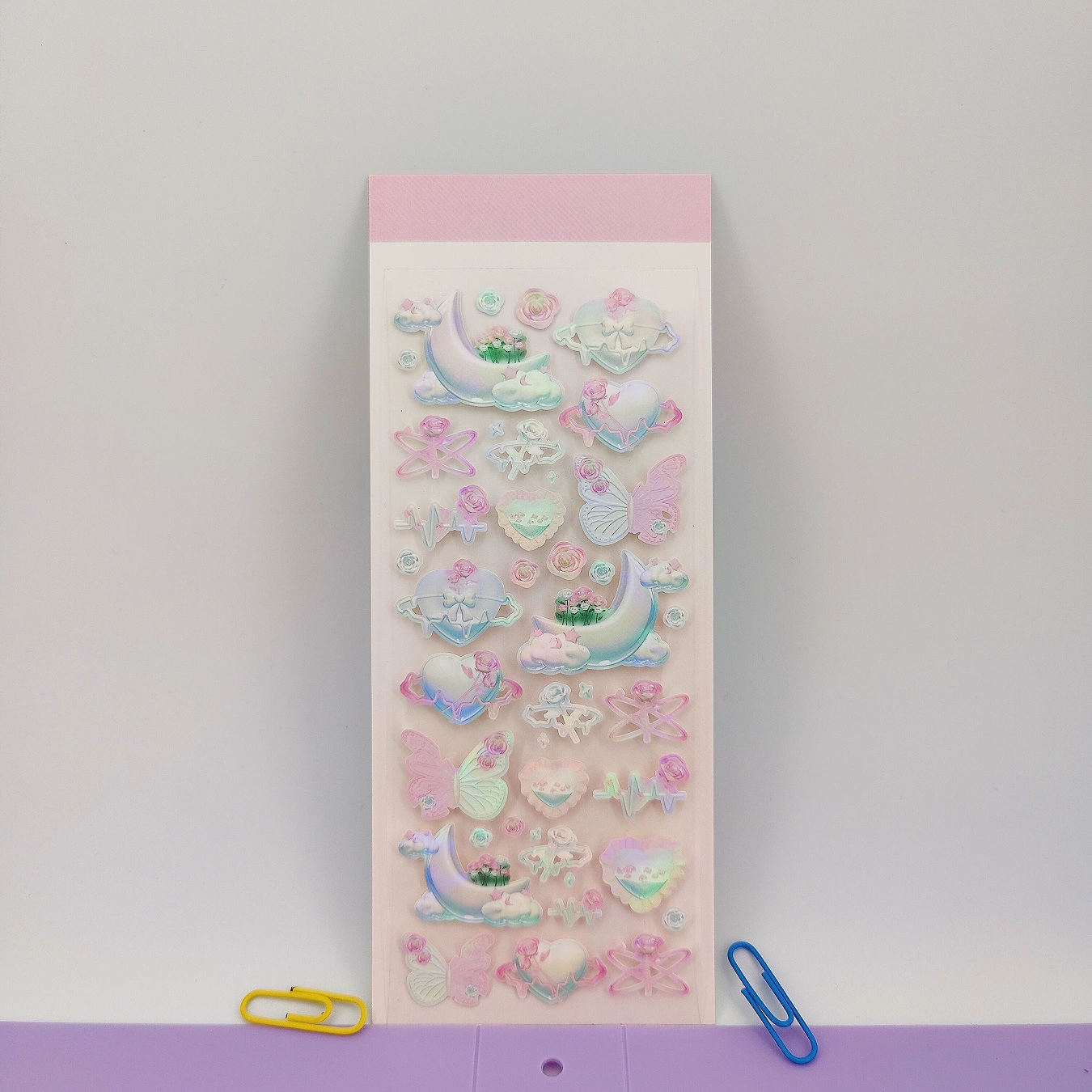 3D наклейка (Xingyue) милая cartoon пайетка карта, 6,7×16,5 см, 5 дизайнов, упакована в OPP