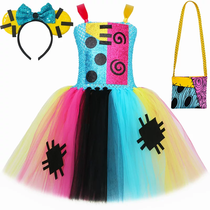 Children's dress, suit, halloween, tulle