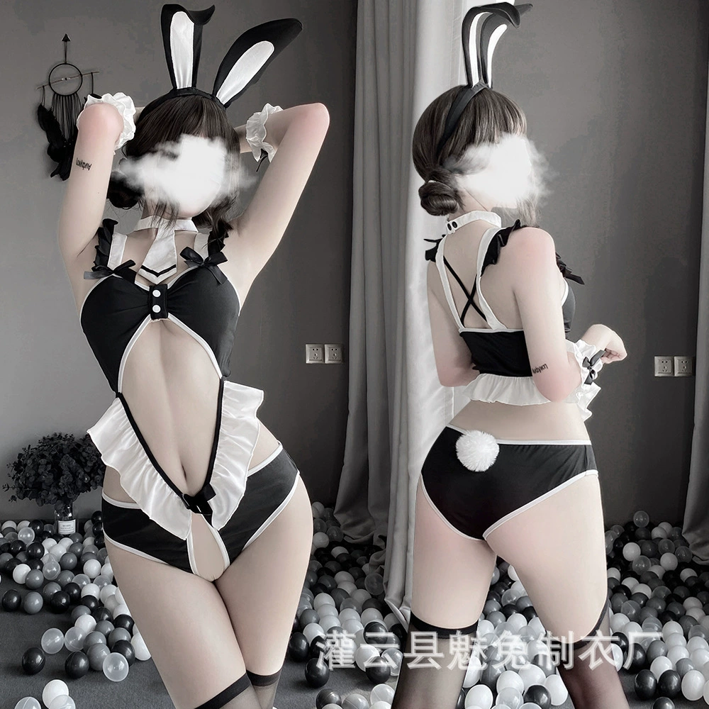 Charm Rabbit's новая сексуальная нижнее белье женский сексуальный кролик девушка униформа набор открытое место искушение 2484