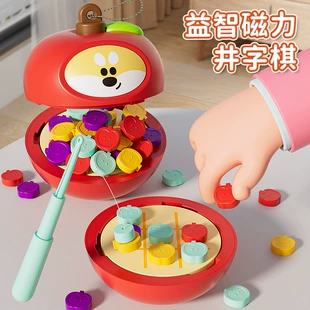 Настольная игра-крестики-нолики на магнитах 3 в 1
