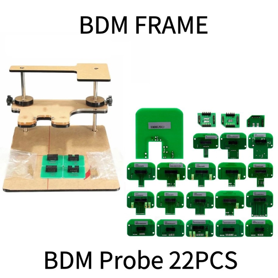 22PCS BDM Adapters + BDM FRAME