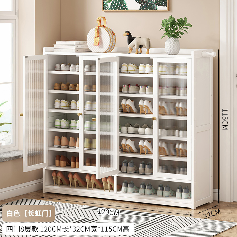 Fábrica directa de almacenamiento de artefactos estantes de zapatos multicapa puerta doméstica gabinete de zapatos de gran capacidad puerta de entrada zapatos a prueba de polvo franqueo al por mayor