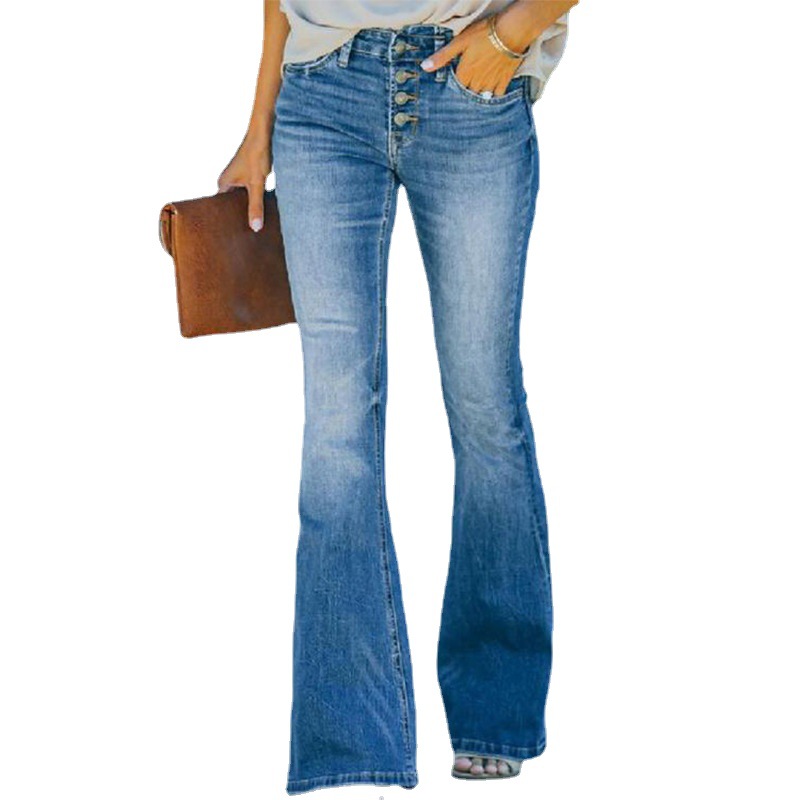 Jeans de tiro alto para mujer image 7