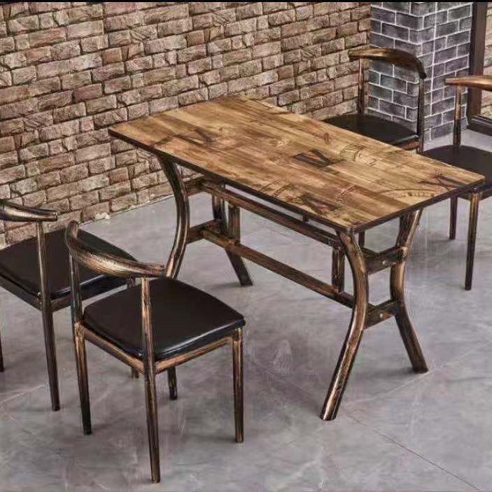 Restaurante de restaurante restaurante restaurante de fideos mesa de comedor snack barbecue hot pot restaurante de comida rápida mesa y silla combinación de mesa de comedor económico