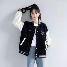 少女孩春秋款棒球服初高中学生2022新款ins外套运动夹克上衣